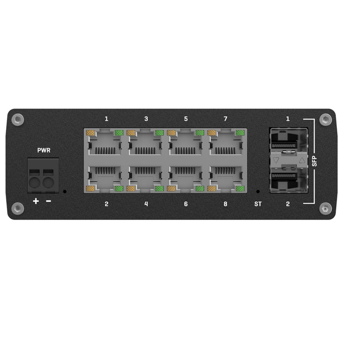 Switch Gigabit 10 porta TSW212 - SWITCH GIGABIT 10 PORTA TSW212 TELTONIKA TSW212