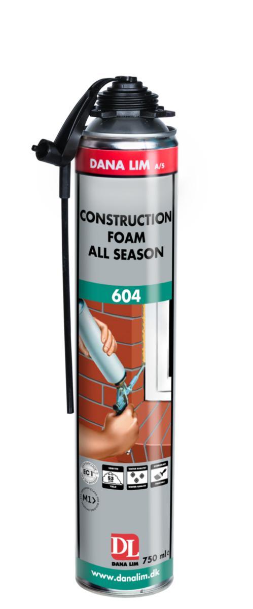 Fogskum Construction Foam All Season 604 - FOGSKUM CONSTRUCTION FOAM ALL SEASON 604 750ML