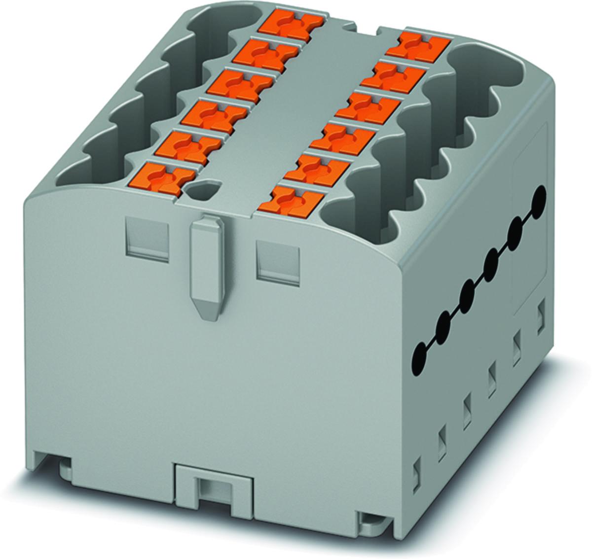 Fördelningsplint PTFIX 2,5 mm² - FÖRD PLINT PTFIX 12X2.5 GY PTFIX 12X2.5 GY