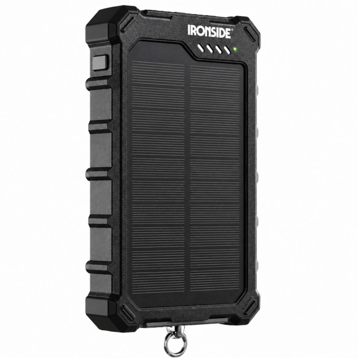 Powerbank Ironside 10000 mAh - POWER BANK IRONSIDE 10000MAH SOLAR CHARGE IP65 104459