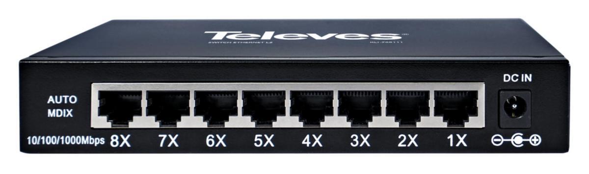 Switch L2 8x10/100/1000 - SWITCH L2 8-P PLUG&PLAY 1GBPS