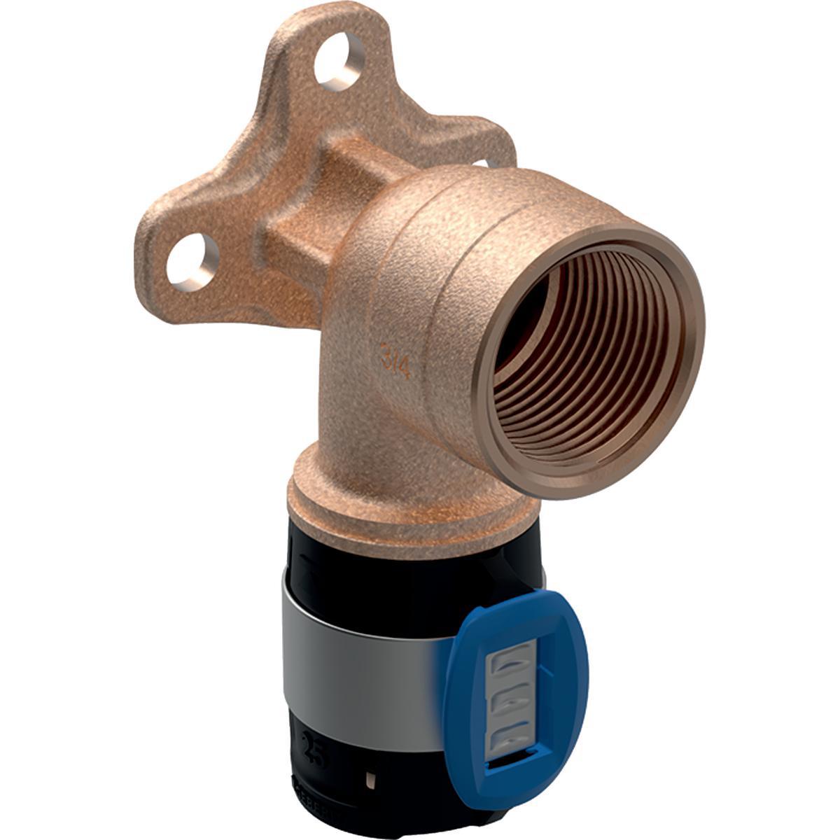 Anslutningsvinkel 90° FlowFit, Geberit - FLOWFIT ANSL.VINKEL 90° 20XR15 INV GG, L=7.8CM, GEBERIT