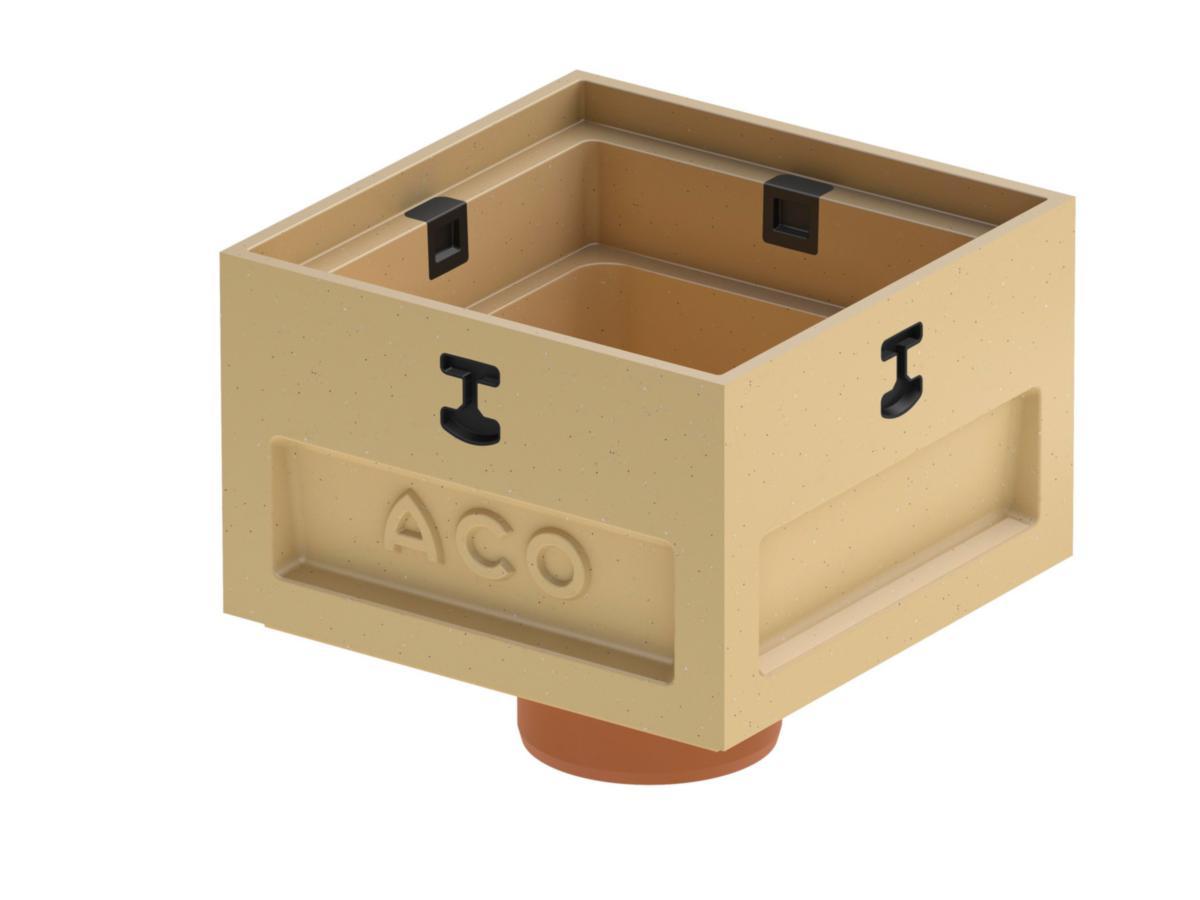 ACO Self Europoint 230K, kvadratisk brunnsunderdel - ACO SELF EUROPOINT 230K POLYMERBETONG