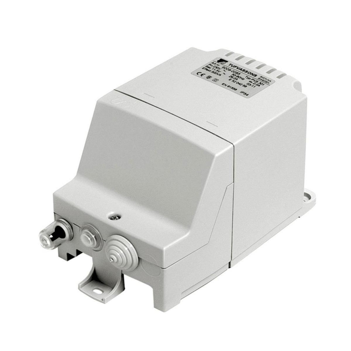 Transformator PVS 230V/24V för skruvfastsättning - TRANSFORMATOR PVS222 230/ 24V FAST/SKRUV MONTAGE 220VA IP54