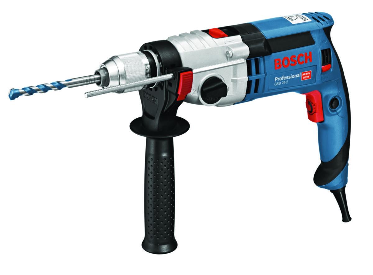Impact Drill Bosch GSB 24-2 L-CASE - ROTARY HAMMER DRILL BOSCH GSB 24-2 L-CASE 1100 W 2,9 KG
