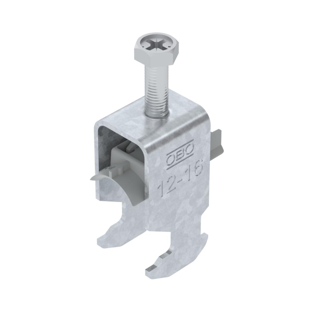 Kabelhållare VFZ enkel med plastmellanlägg H-profil - KABELHÅLLARE 12-16MM VFZ P H1 BS-H1-K-16 FT