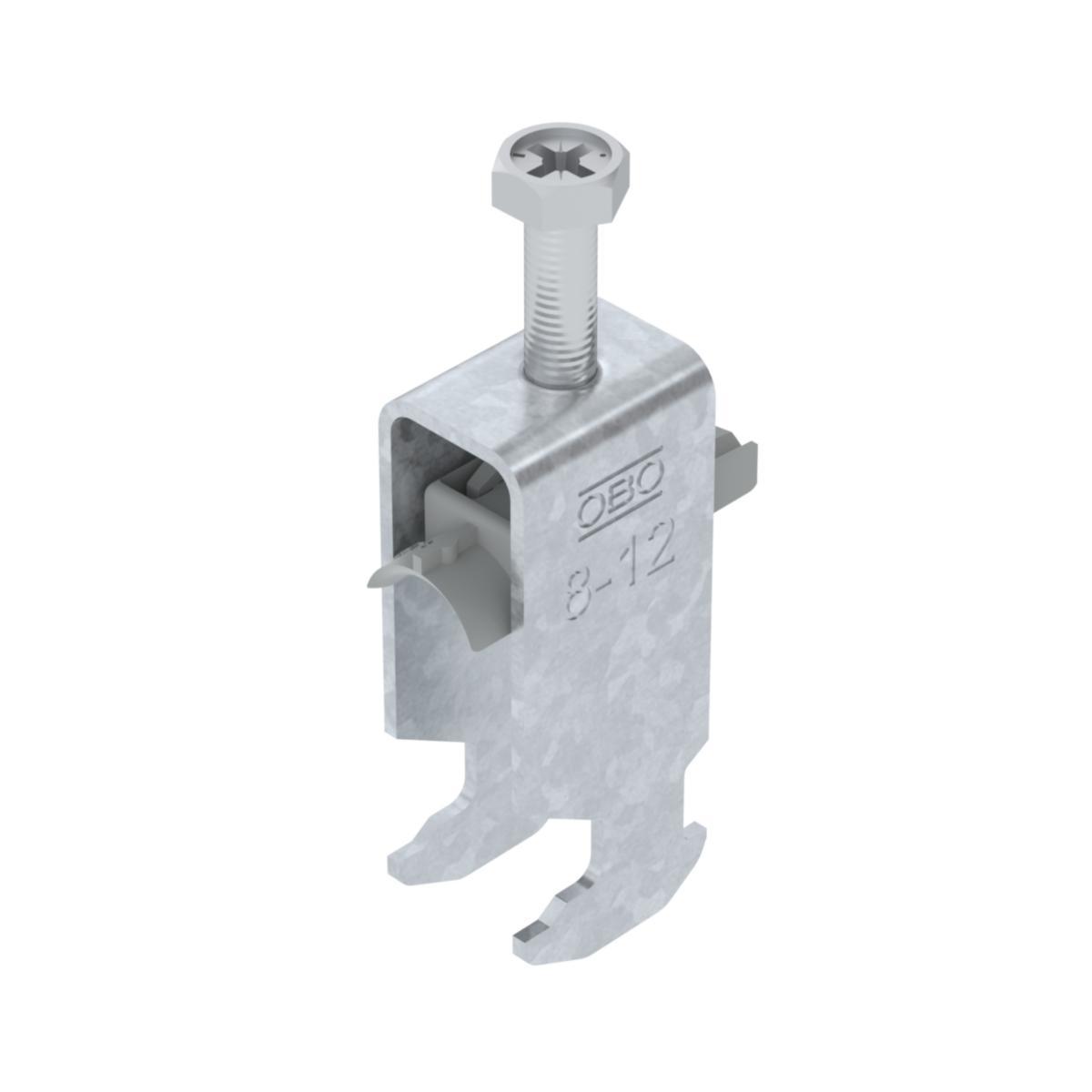 Kabelhållare VFZ enkel med plastmellanlägg H-profil - KABELHÅLLARE 08-12MM VFZ P H2 BS-H2-K-12 FT