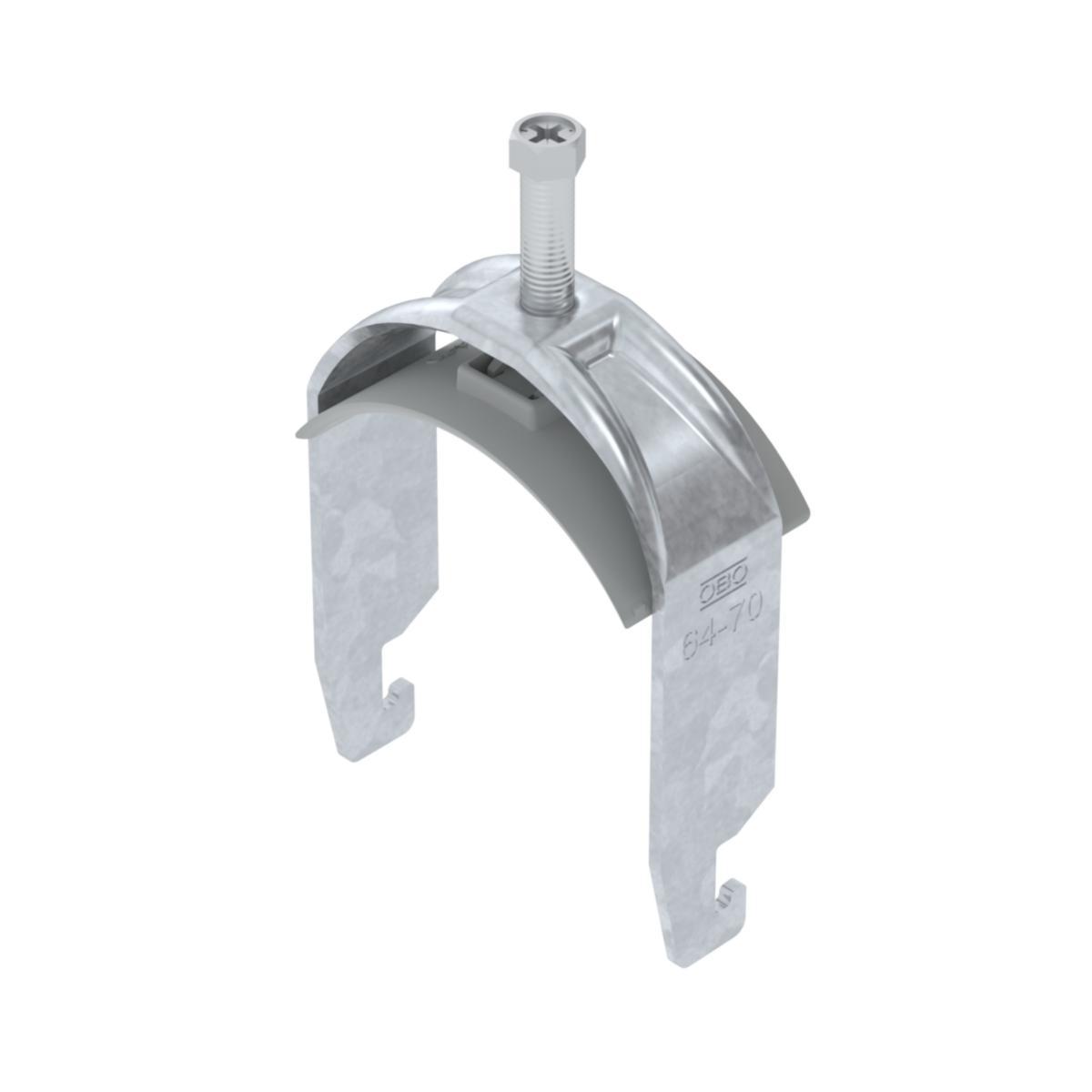 Kabelhållare VFZ enkel med plast U-profil - KABELHÅLLARE U1 64-70MM VFZ BS-U1-K-70 FT