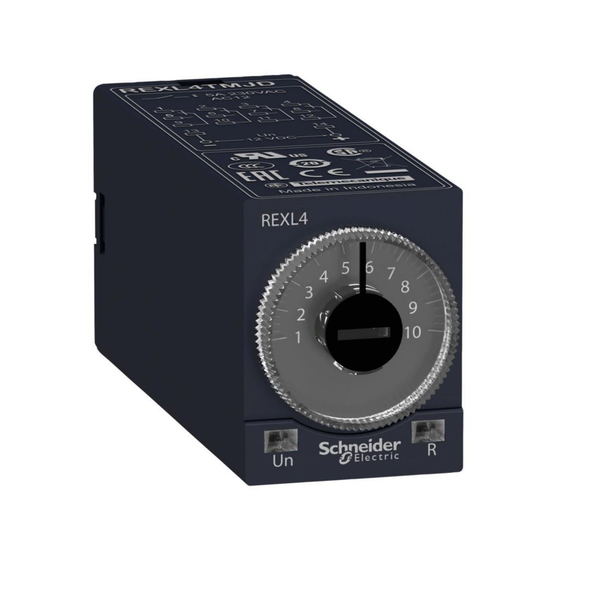 Tidrelä REXL plug-in - TIDRELÄ TILL 4-POL 230VAC REXL4TMP7