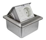 Golvbox XS pop-up kraft+RJ45