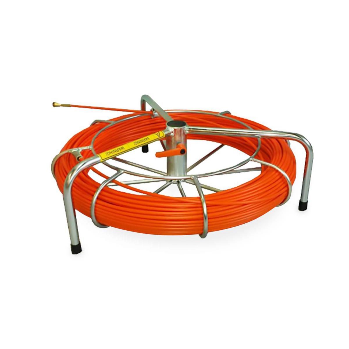 Glasfiberstav 6 mm på stålstativ - GLASFIBERSTAV PÅ STATIV 6 MM / 100M