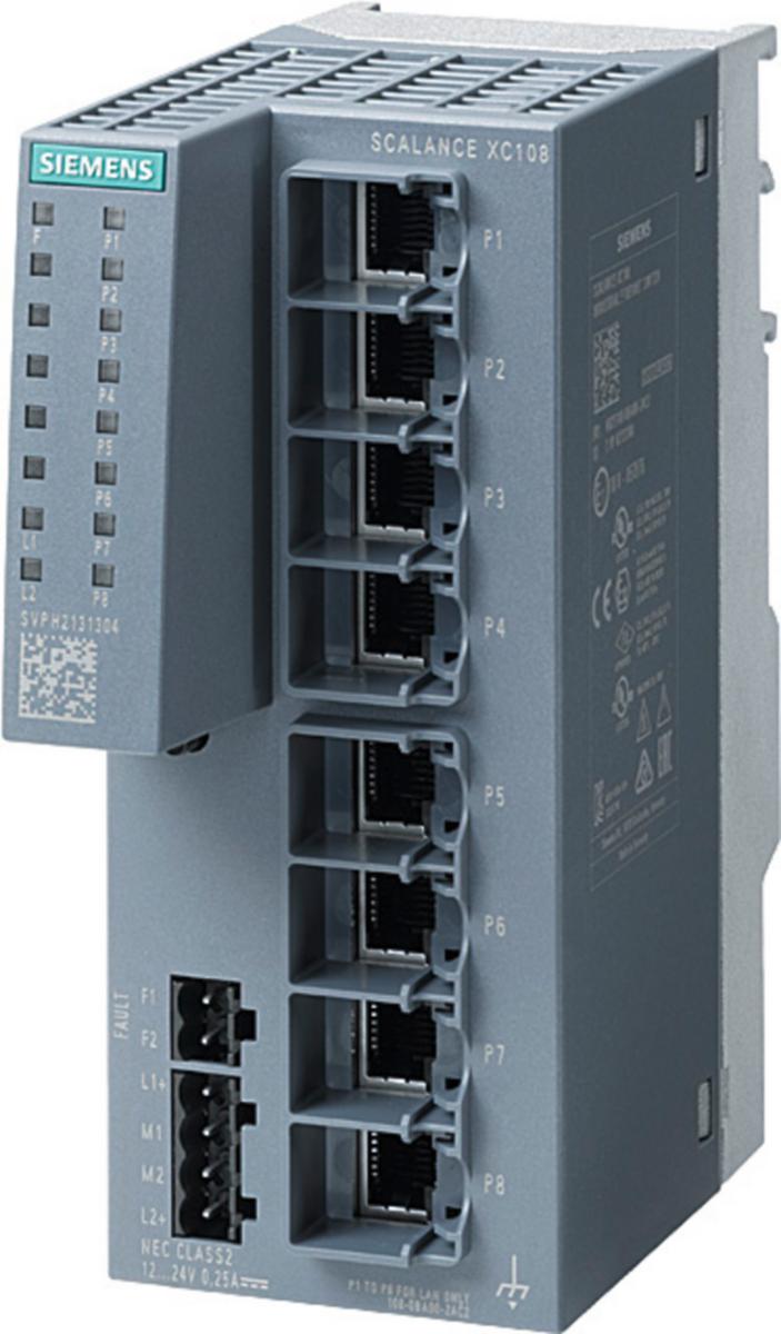 Nätverksswitch Scalance XC-100 - SWITCH XC-108 8XRJ45 6GK5108-0BA00-2AC2