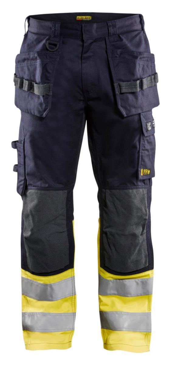Midjebyxa Blåkläder 1489-1512 - MIDJEBYXA BLK 1489-1512 KL1 MULTINORM MARIN/GUL C58
