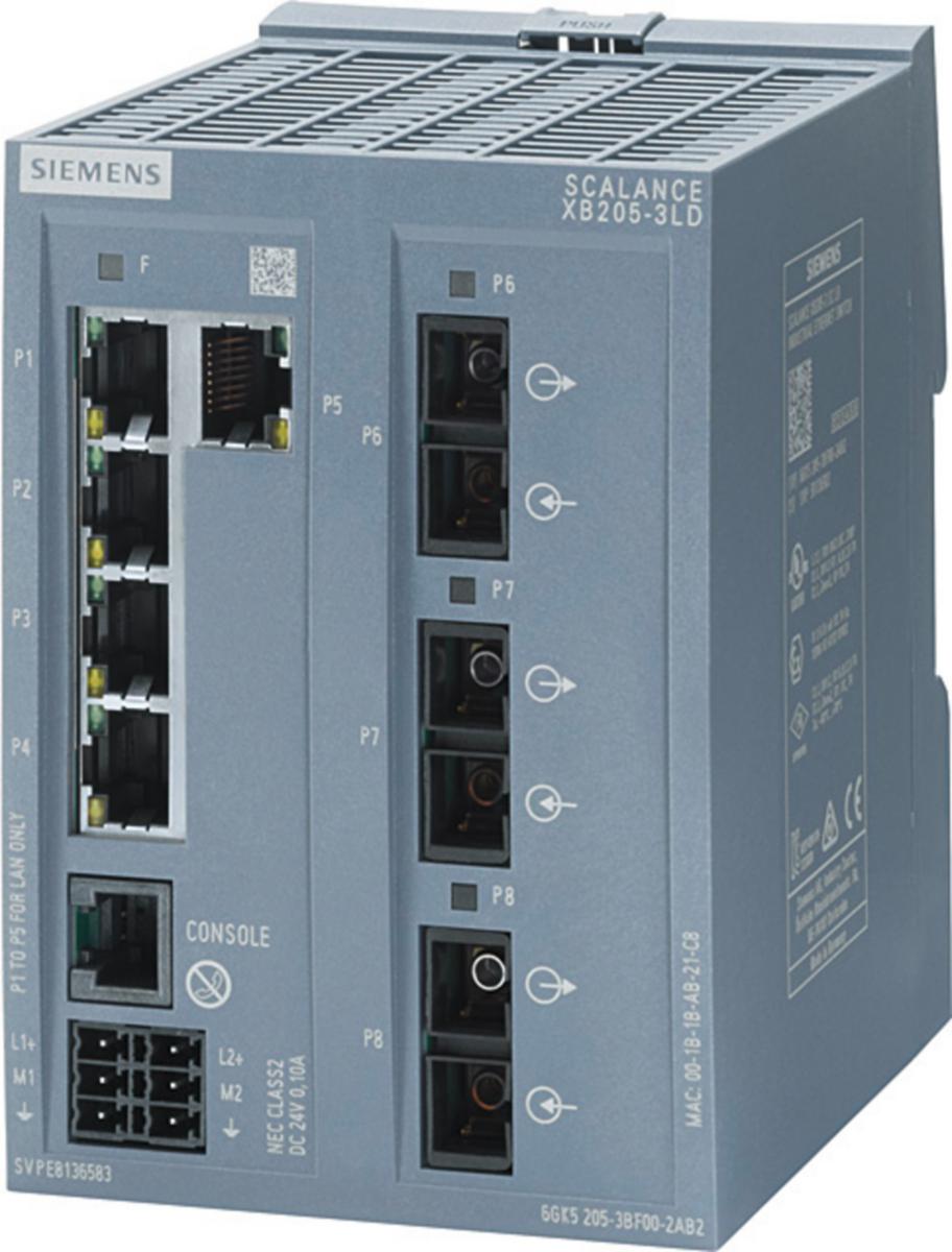 Nätverksswitch Scalance XB-200 - SWITCH SCALANCE XB205-3LD 6GK5205-3BF00-2TB2