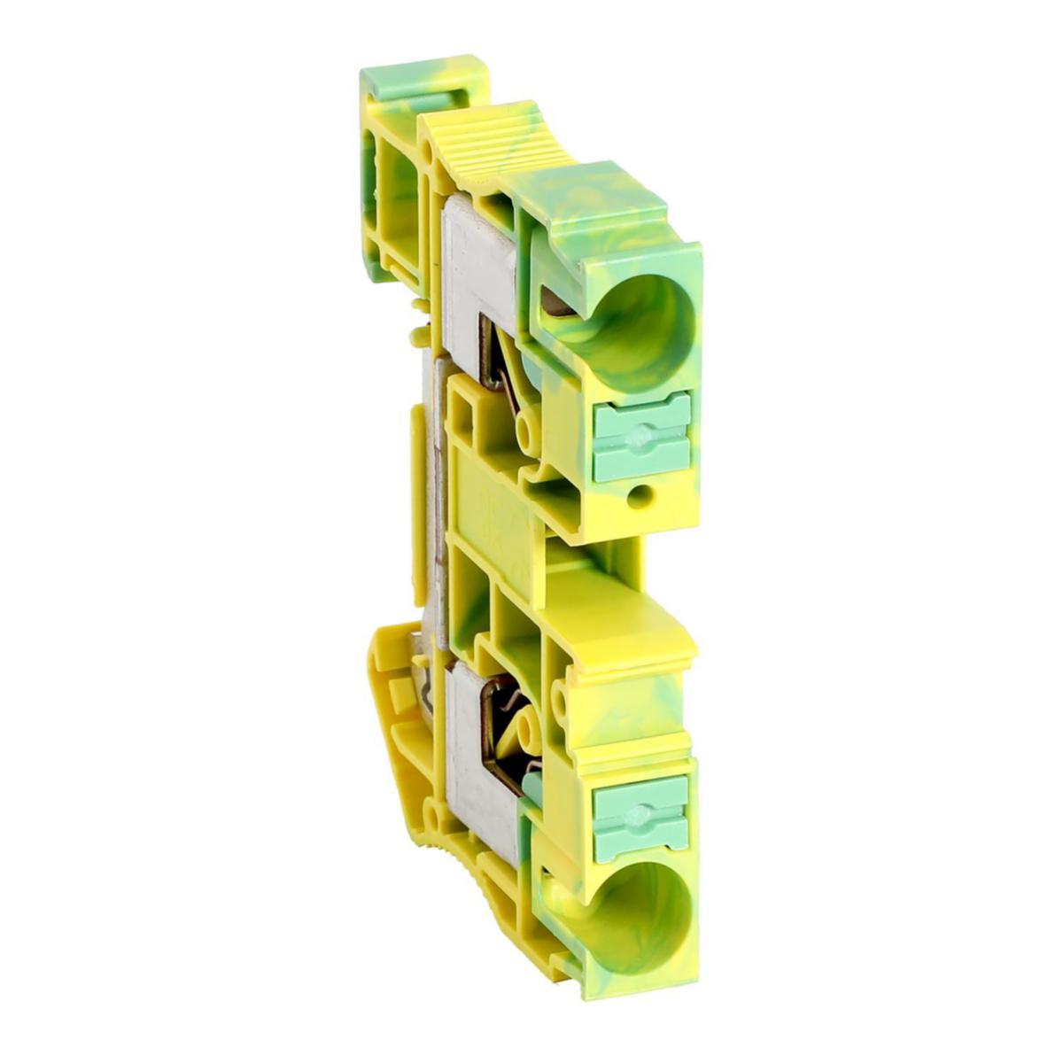 Skyddsledarplint Linergy TR, push-in typ - PLINT PUSCH-IN 10MM2 2ANSL G/G NSYTRP102PE