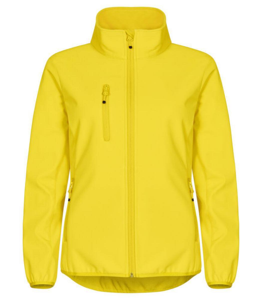 Jacka Clique 0200915 Classic Softshell Dam - JACKA CLIQUE 0200915 CLASSIC DAM SOFTSHELL CITRONGUL S
