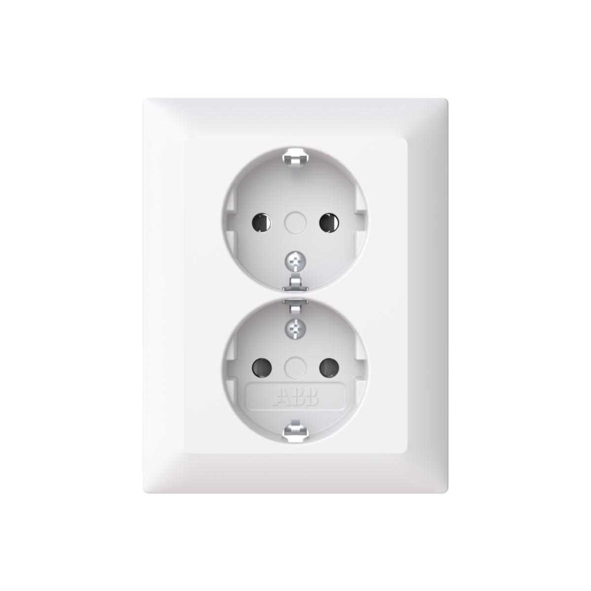 Vägguttag 2-vägs Saga - VÄGGUTTAG 2-VÄGS INF 302EUJ-916