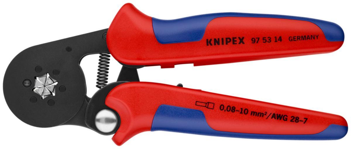 Pääteholkkipihdit Knipex 975314 - Kabelskotang 9753 sekskant Knipex 180mm 9753-14SB