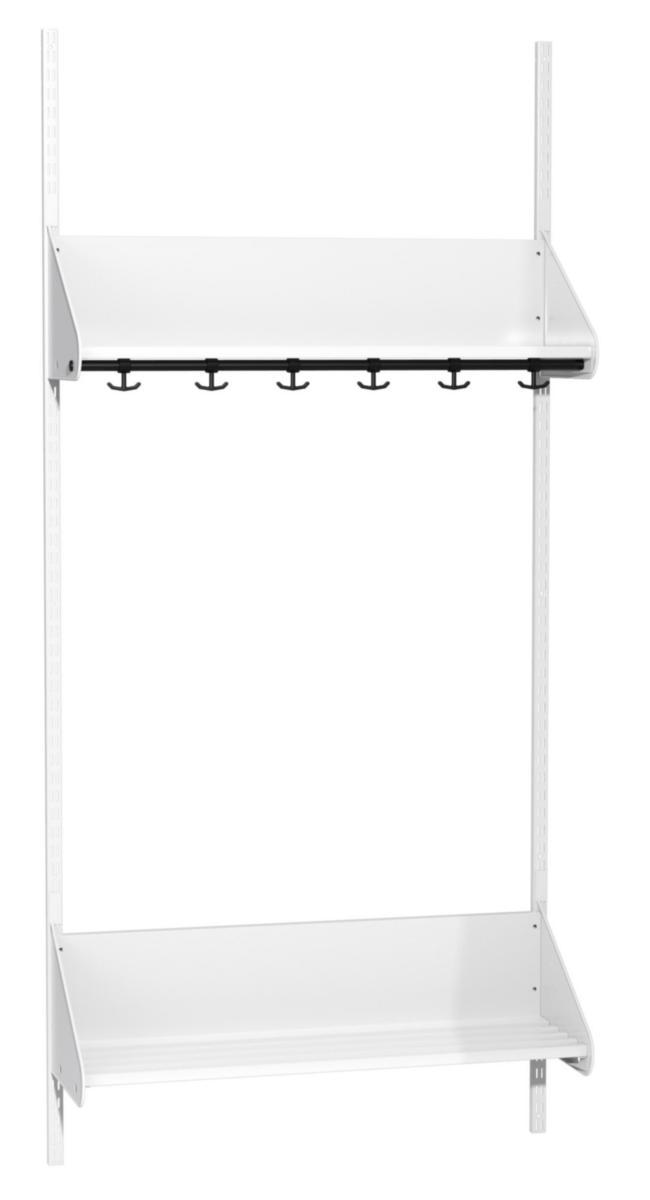 Kapprumsinredning Typ F Sonesson - KAPPRUMSINREDNING TYPF 3 FACK STARTSEKTION 914MM VIT RAL9003