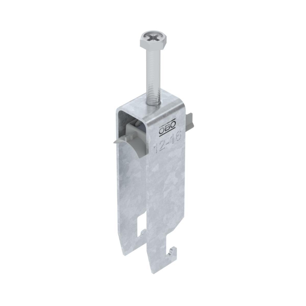 Kabelhållare VFZ trippel med plastmellanlägg U-profil - KABELHÅLLARE 12-16MM VFZ P U3 BS-U3-K-16 FT