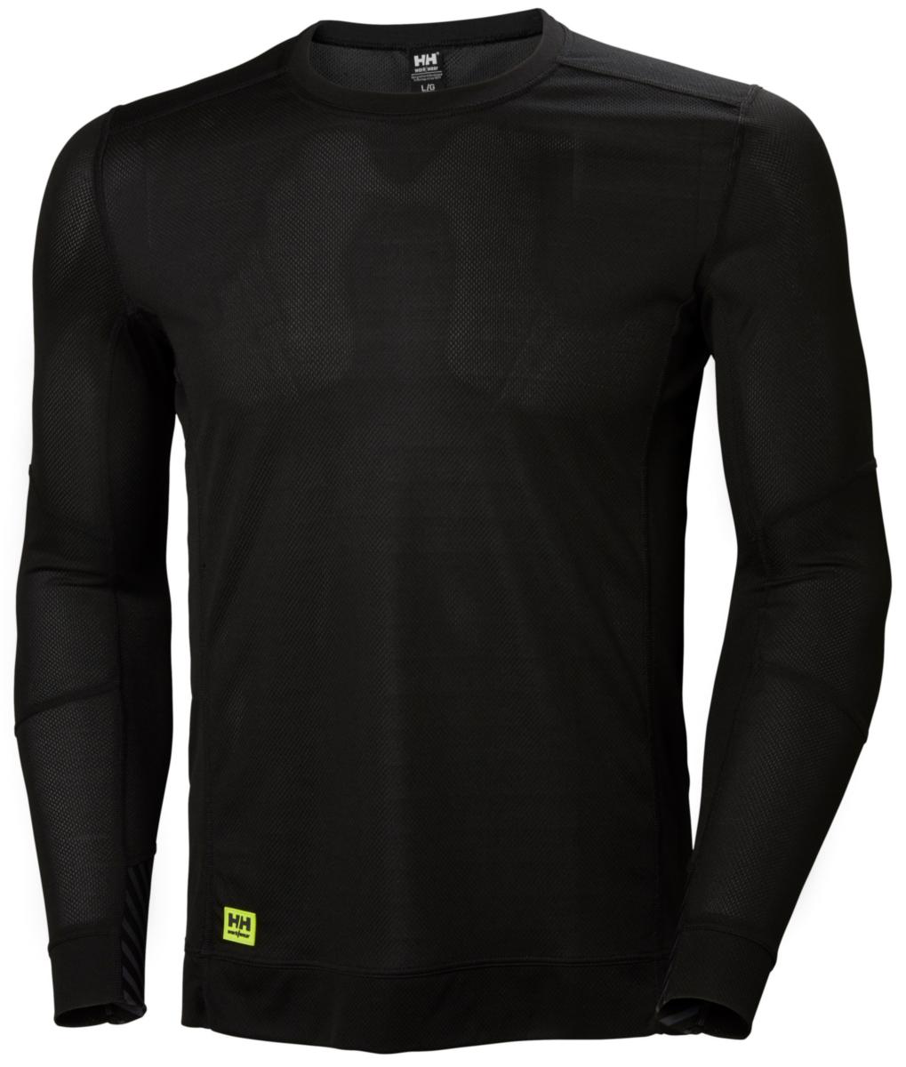 Crewneck Helly Hansen Lifa 75105 - CREWNECK HH 75105-990 BLACK BASELAYER LIFA S