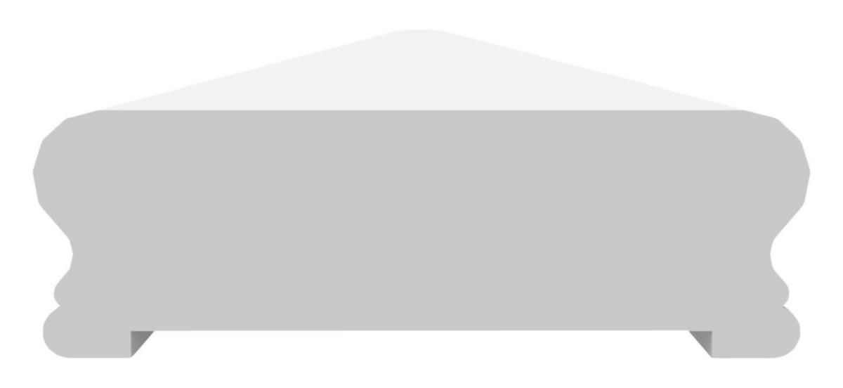 Överliggare, Arnö - ÖVERLIGGARE ARNÖ VIT GRUNDMÅLAD 2400X140X45 MM JABO