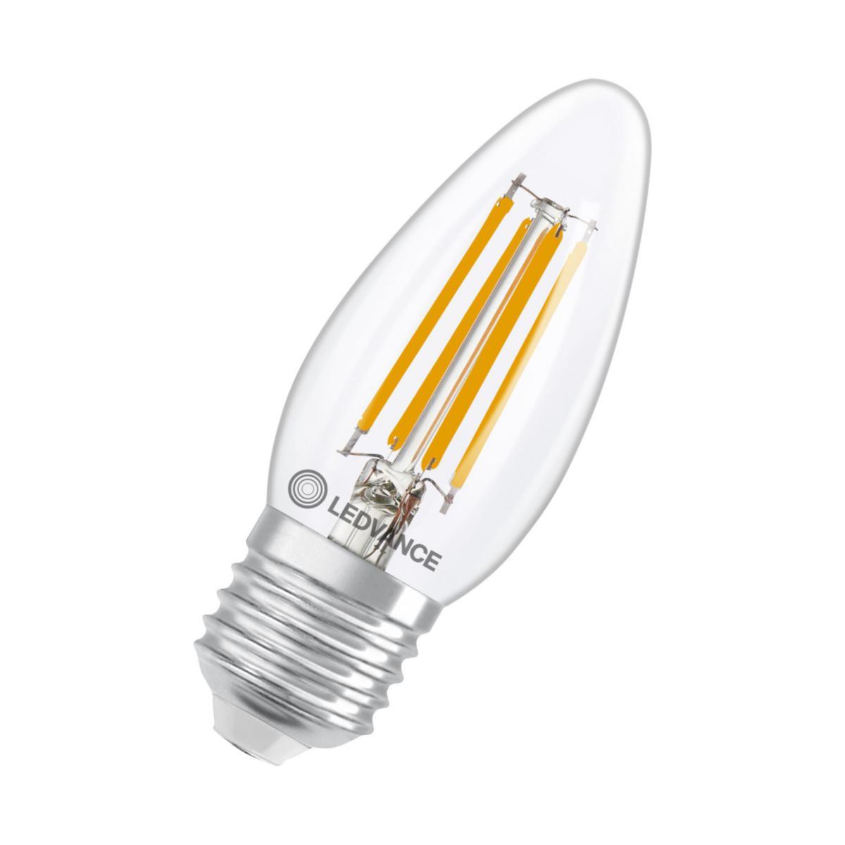 LED-lampa Performance, Kron, Filament, dimbar - LED KRON 40 DIM KLAR 827 E27 4099854439001