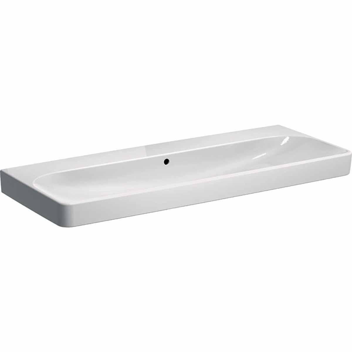 Tvättställ Smyle Square, Geberit - GEBERIT SMYLE SQUARE TV.STÄLL B=120. T=48. VIT/KT U.HÅL