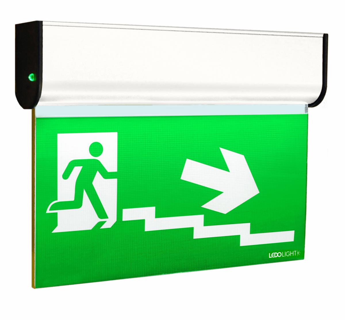 Hänvisningsarmatur LedoNomic CAP 20m - NÖDBE NOMIC 20M KOMPL TRAPP V