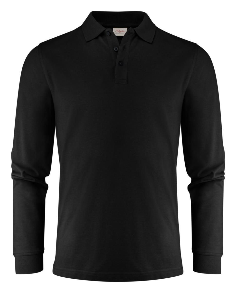 Pikètröja Harvest Surf Pro - PIKÈ LÅNGÄRM PRINTER SURF PRO 2265026 SVART STL 5XL