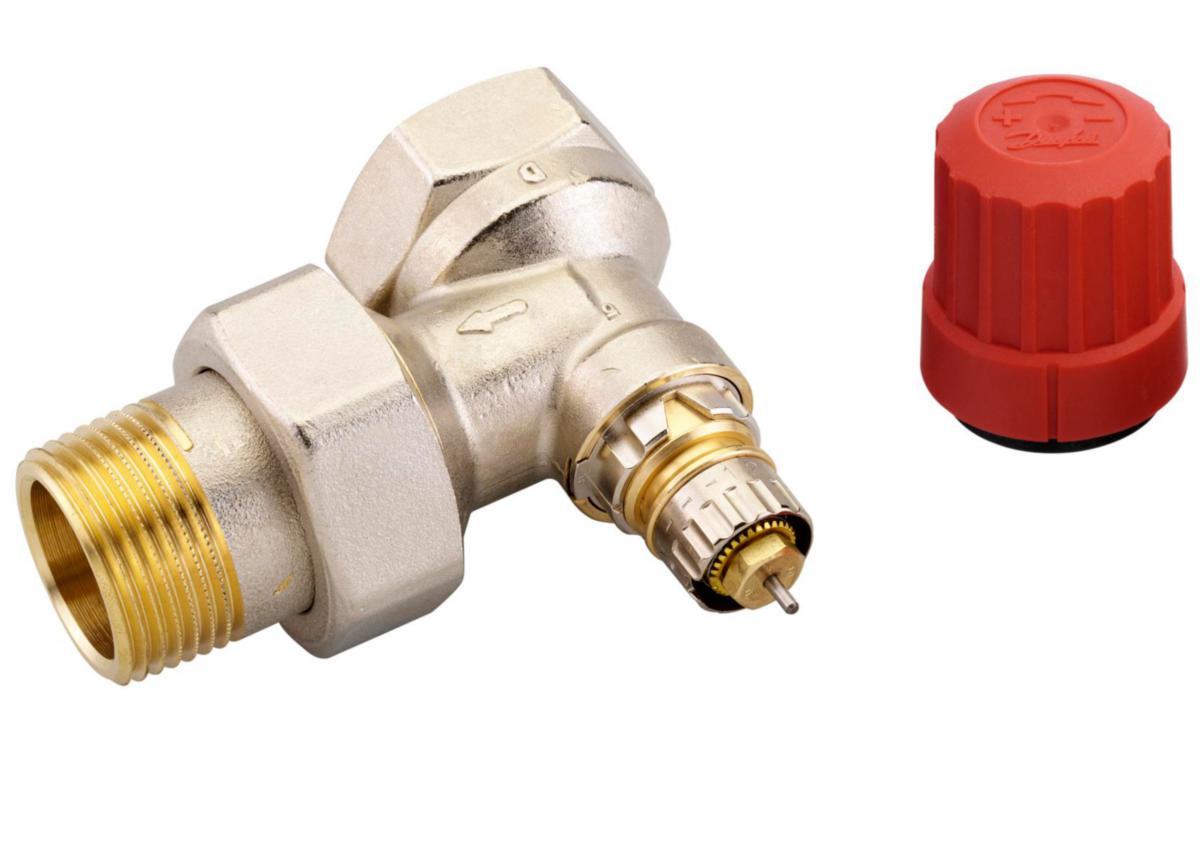 Ventildel RA-N, Danfoss - G25 VENTIL RA-N PN10 VINKEL. NIPPEL & MUTTER
