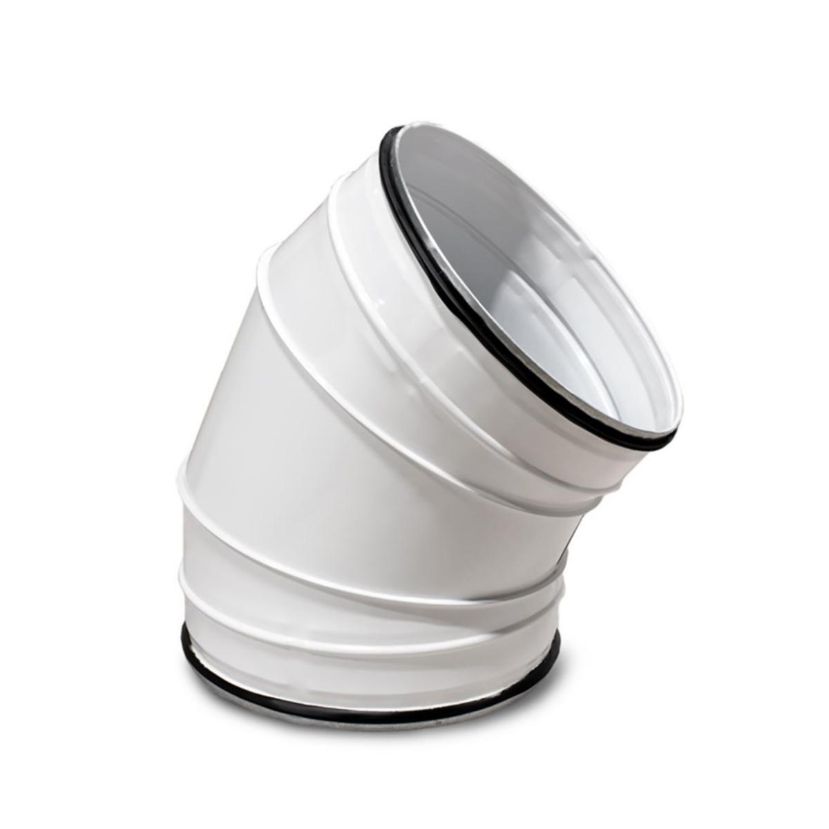 Bend NV/NVP-45° White Laquered, ETS - BEND NV 45GR 250 WHITE ETS
