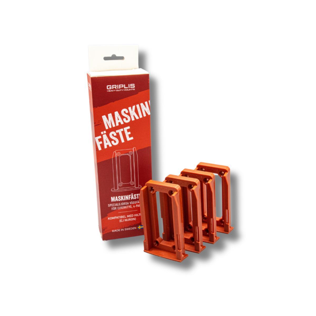 Maskinfäste GRIPLIS - MASKINFÄSTE GRIPLIS HILTI B22 4-PACK RÖD, EJ NURON