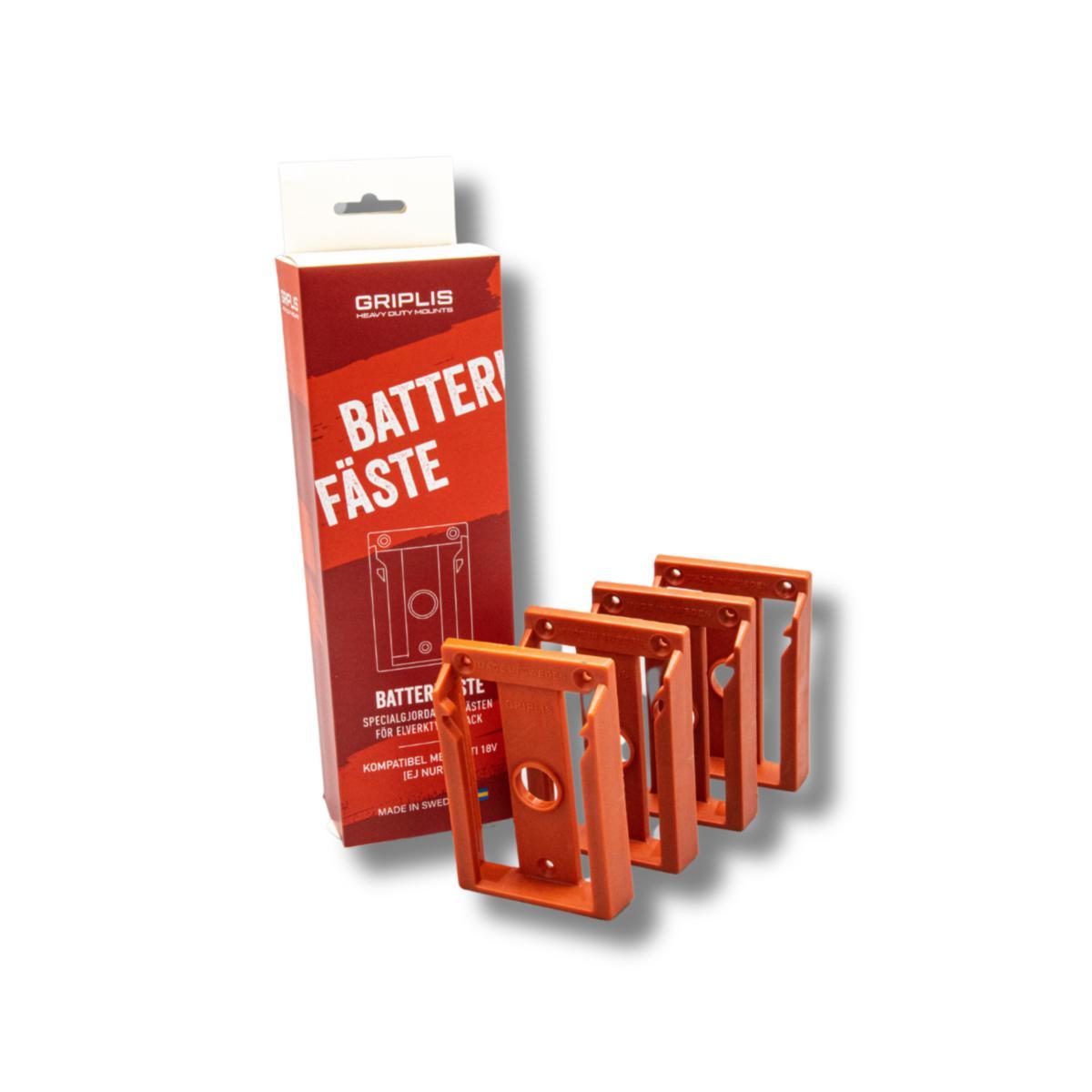 Batterifäste GRIPLIS - BATTERIFÄSTE GRIPLIS HILTI B22 4-PACK RÖD, EJ NURON