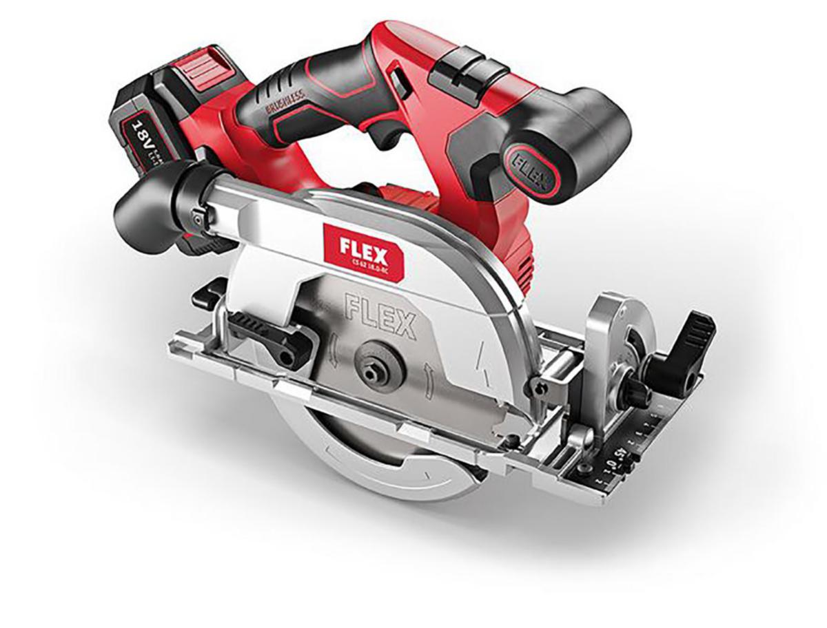 Cirkelsåg Flex CS62 SOLO L-BOXX - CIRKELSÅG FLEX CS62 165MM 18V 0-62 MM 5000RPM SOLO