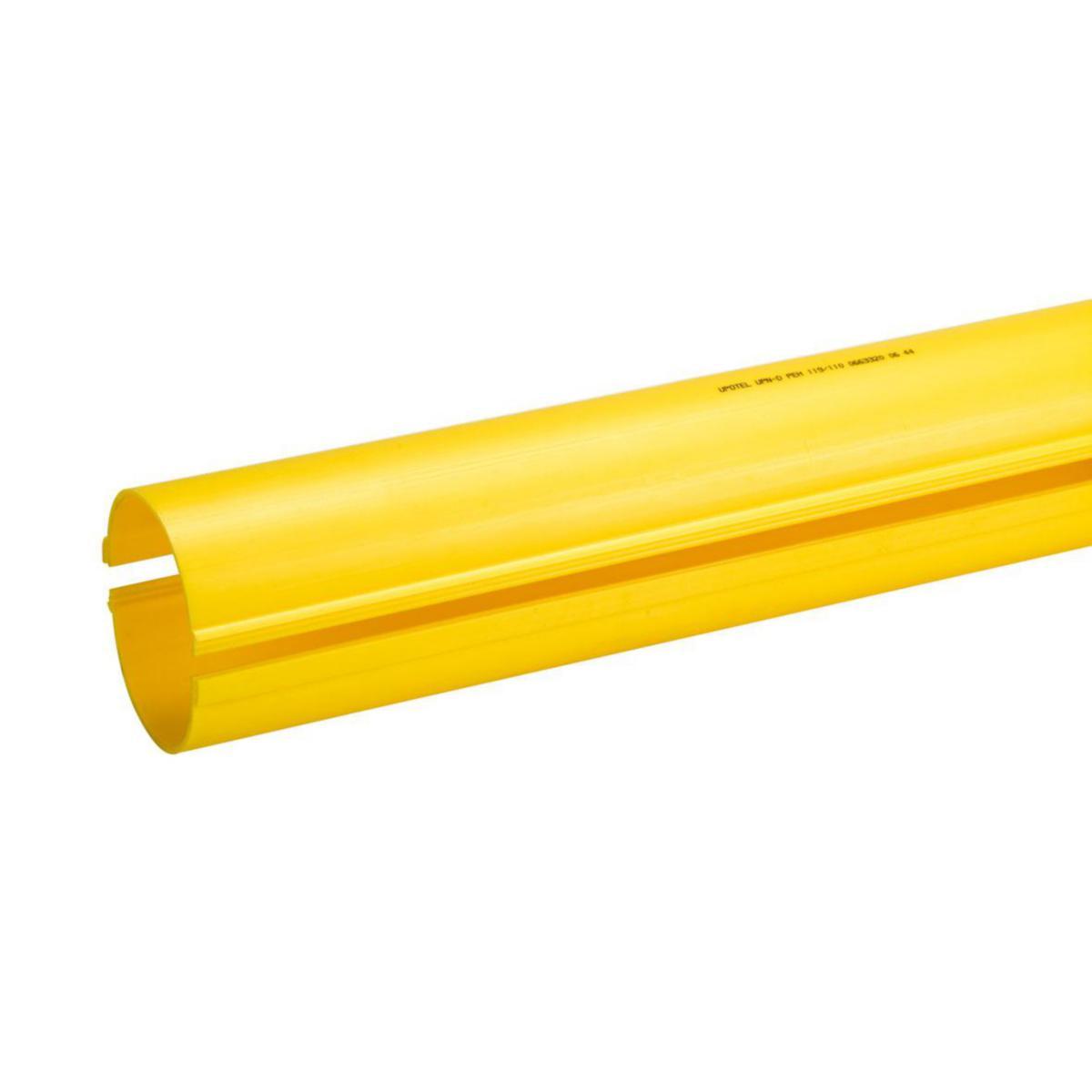 Kabelrör halvrör - KABELRÖR PEH HALVOR 83/75 GUL 1 RÖR = 2 HALVOR LÄNGD 3M