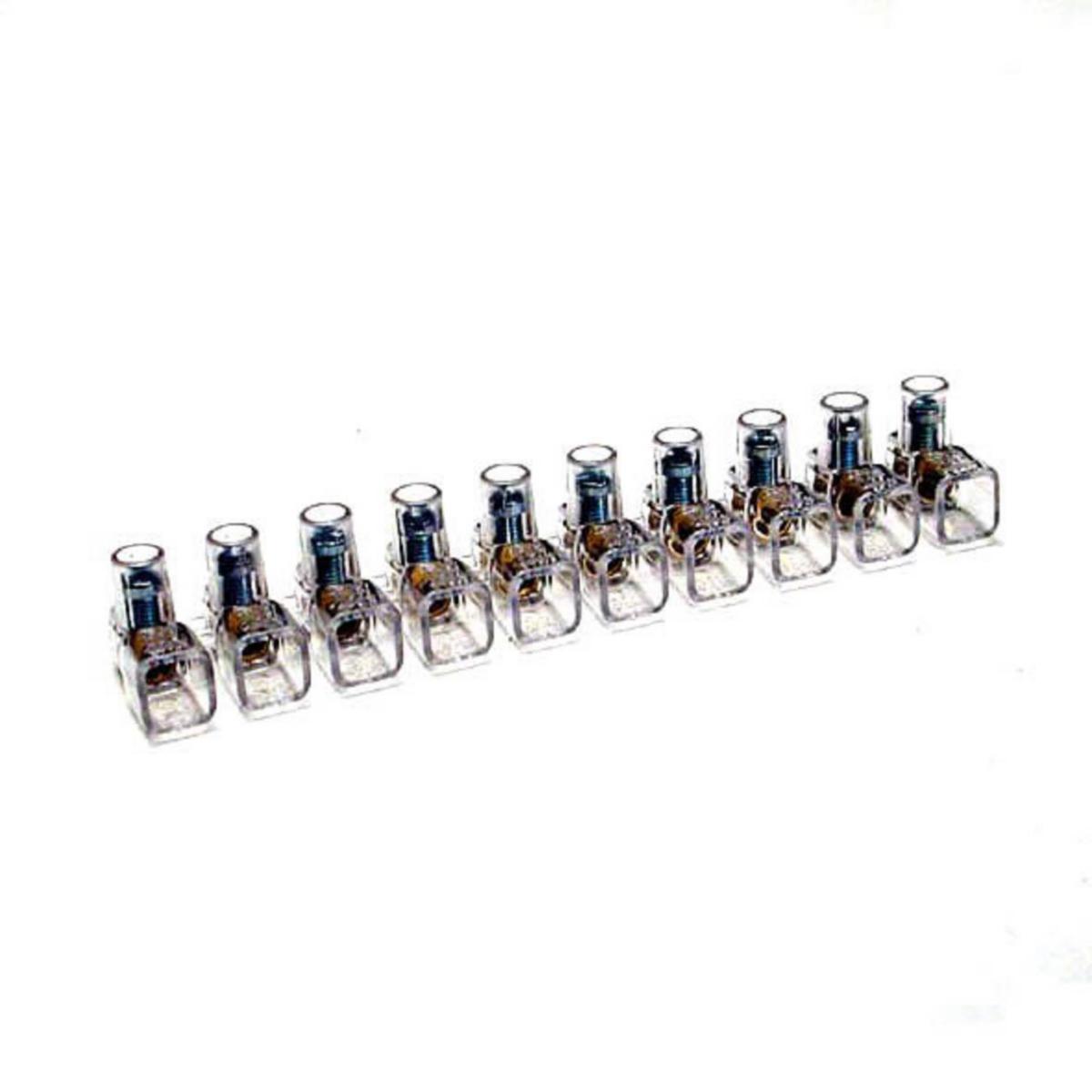 Connection terminals 10-pole - Term block Transp 10pcs 1,5mm2 TRANSPARENT 991/10