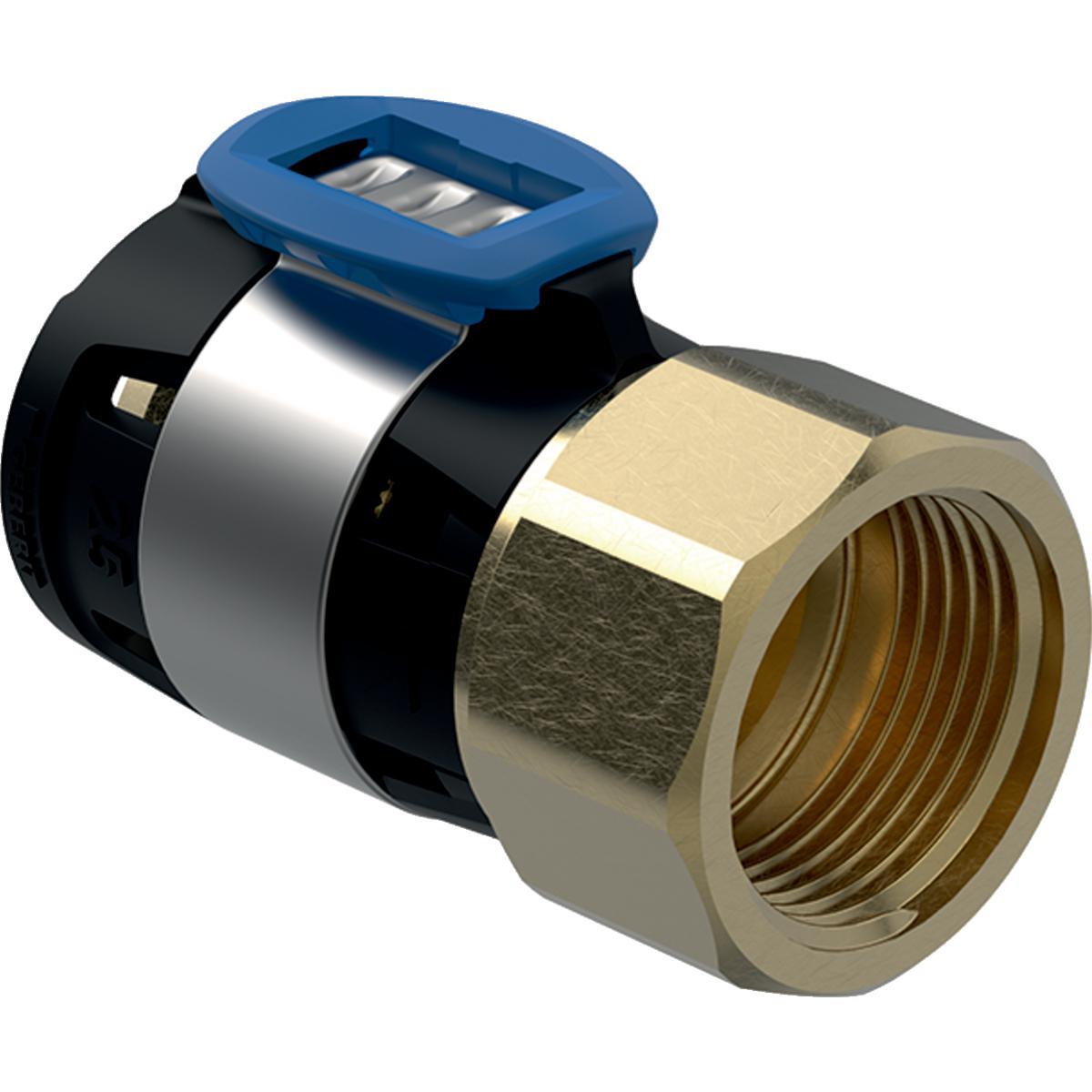 Övergångskoppling med invändig gänga FlowFit, Geberit - FLOWFIT ÖVERGÅNG 25XR25 INV GG, GEBERIT