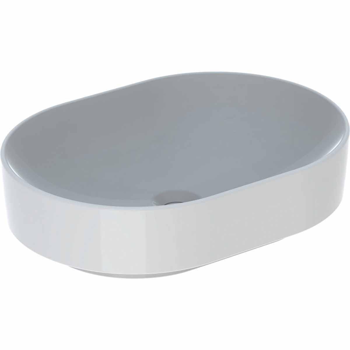Washbasin VariForm elliptical, Geberit - GEBERIT VARIFORM WASHBASIN ELLIPTISKT:B=55.T=40.VIT. U.BR