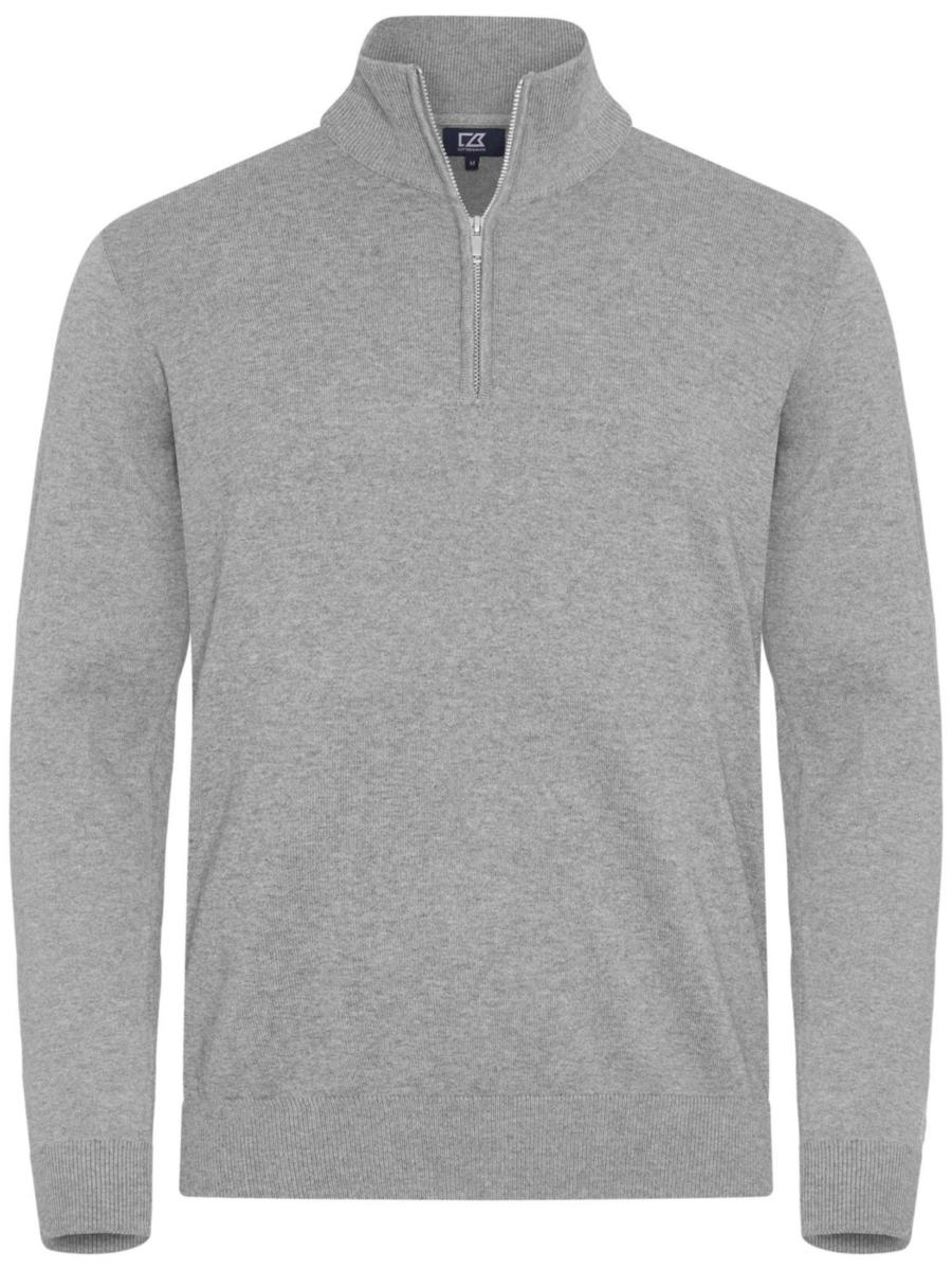 Tröja Cutter & Buck Oakville - TRÖJA C&B OAKVILLE 355428 HALVZIP GRÅ STL M