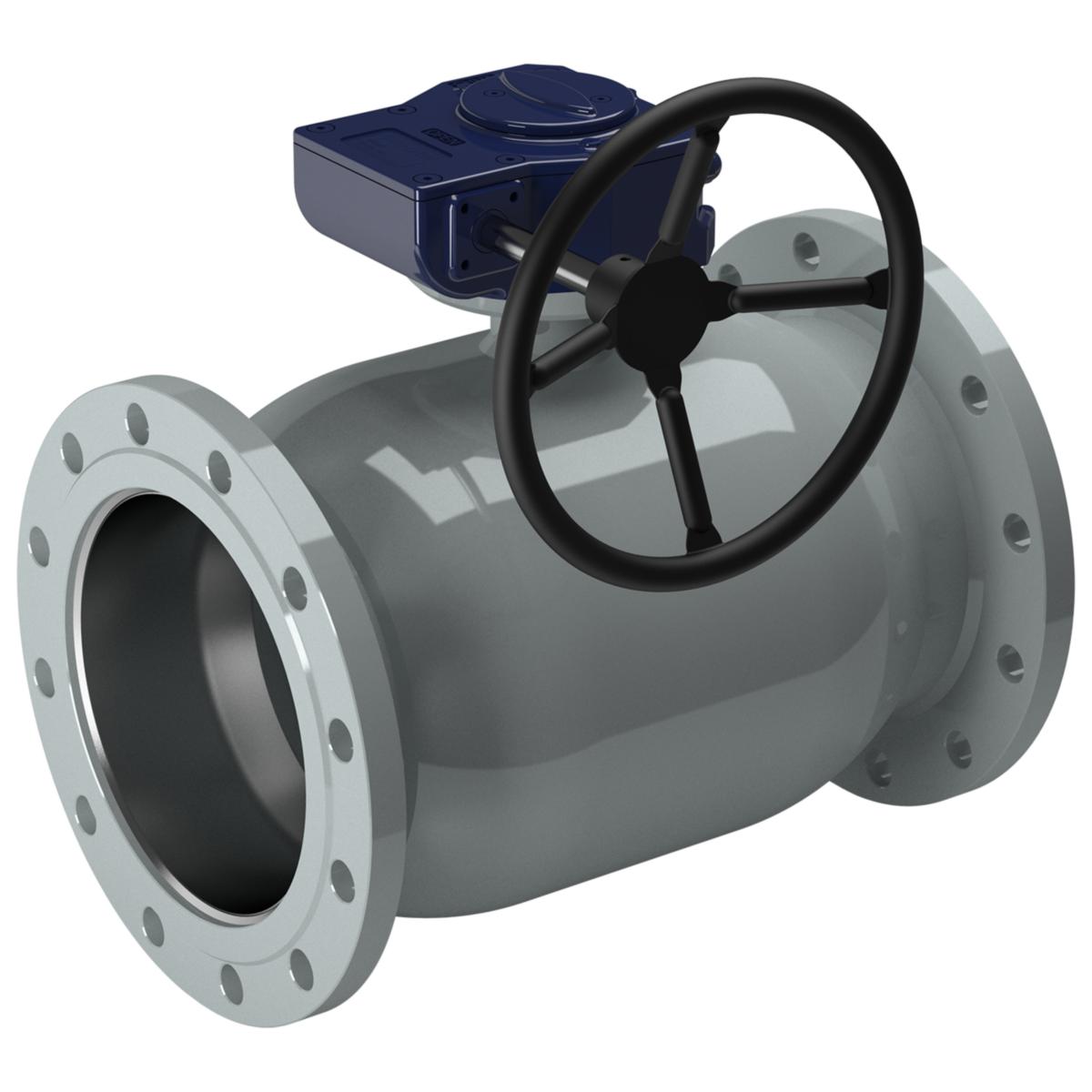 Helsvetsad kulventil fabrikat Vexve Serie 234/1 i rostfritt stål med flänsar, reducerat flödesutförande - KULVENTIL DN150 FL PN16 1.4404 VEXVE RED. VÄXEL