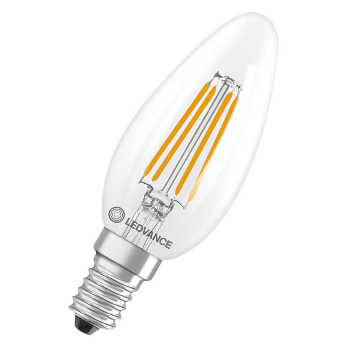 LED-lampa Performance, Kron, Filament, ej dimbar - LED KRON 40 KLAR 840 E14 4099854466403