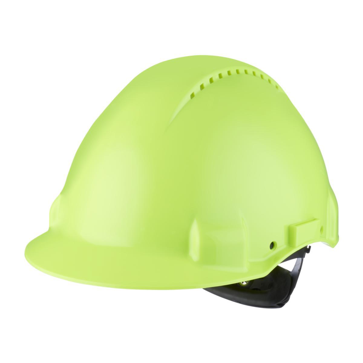 Protective Helmet 3M Peltor G3000 Uvicator - SAFETY HELMET 3MG3000 UVICATOR rattjustering HiVis gul