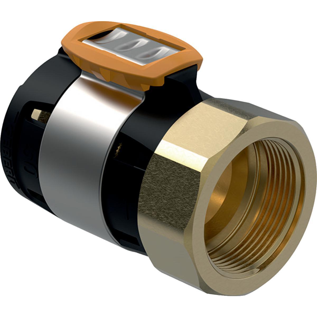 Övergångskoppling med invändig gänga FlowFit, Geberit - FLOWFIT ÖVERGÅNG 63XR50 INV GG, GEBERIT