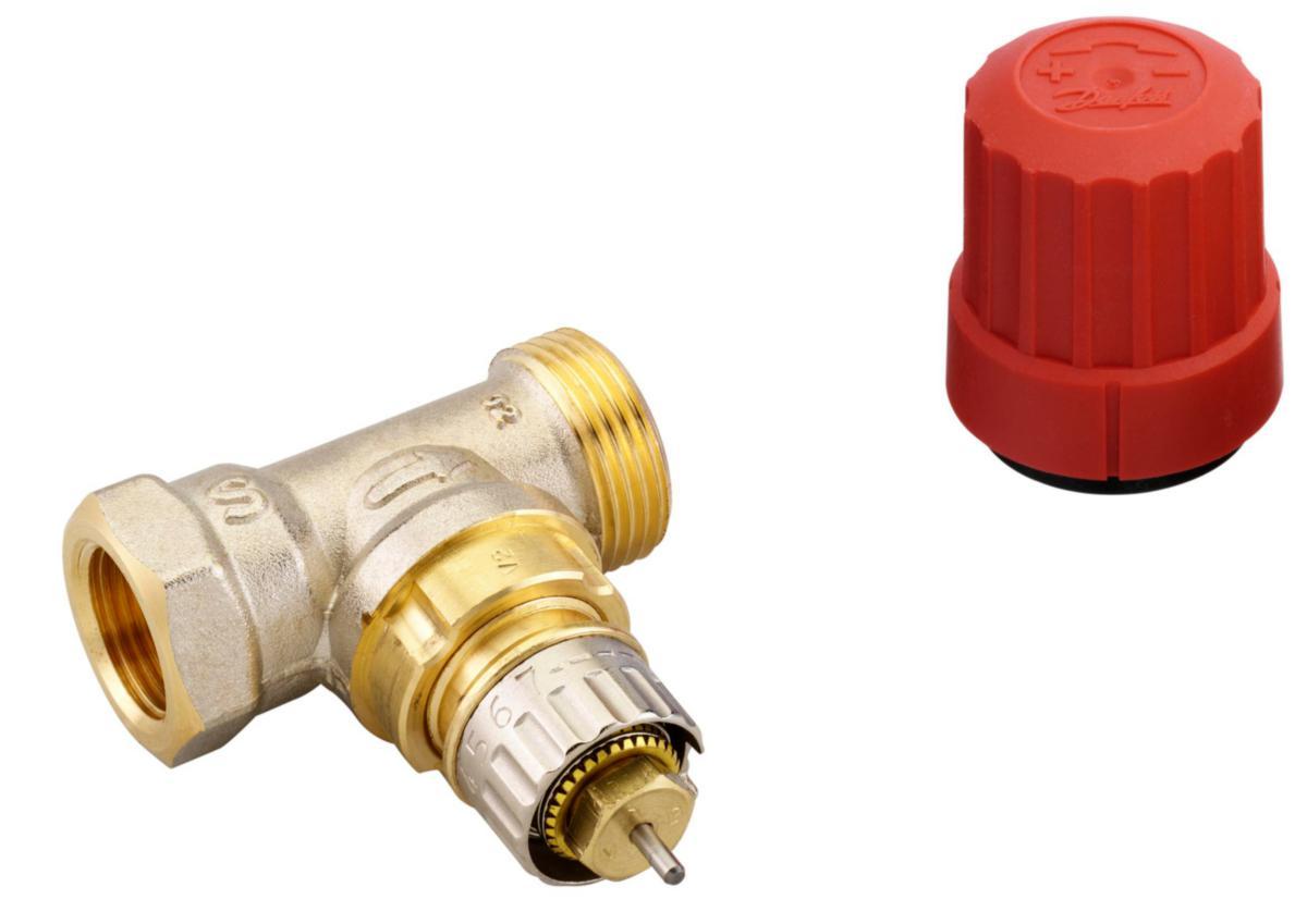 Radiatorventil RA-N rak utan kopplingsdetaljer, Danfoss - 15 VENTILDEL RAK DANFOSS 013G0074 RA-N 15