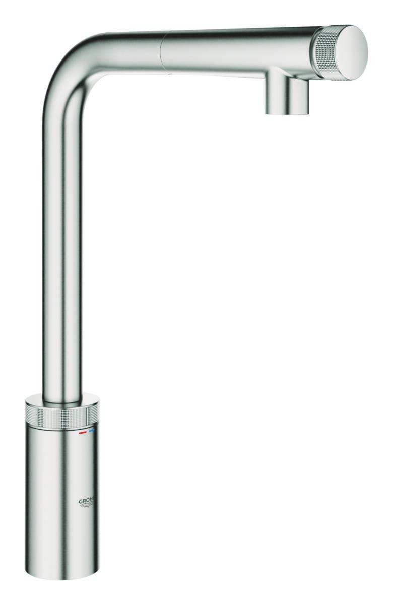 Köksblandare Zedra smart, Grohe - GROHE KÖKSBLANDARE ZEDRA SMART CONTROL UTDR. PIP, SUPERSTEEL