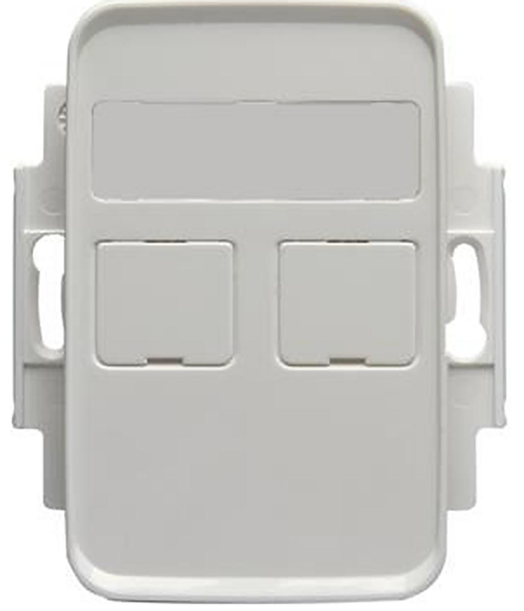 Centrumplatta Jussi för modularuttag - C-PLATTA 2XSYSTIMAX 100MM JUSSI FÄSTRAM FOT5030-100