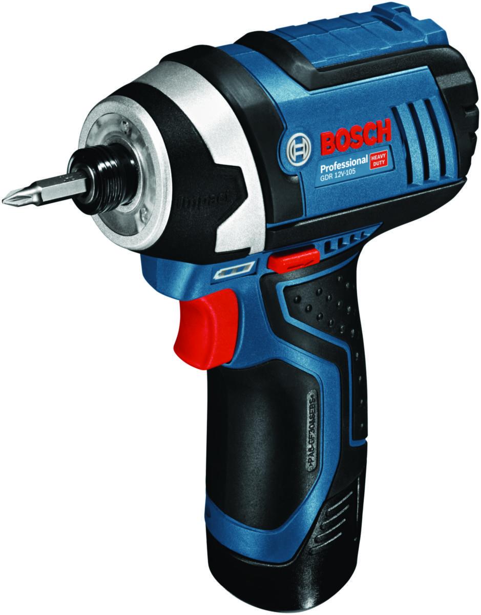 Mutterdragare Bosch GDR 12V-105 Professional - MUTTERDRAGARE BOSCH GDR 12V- 500 1/4" 2X2AH L-BOXX 105NM