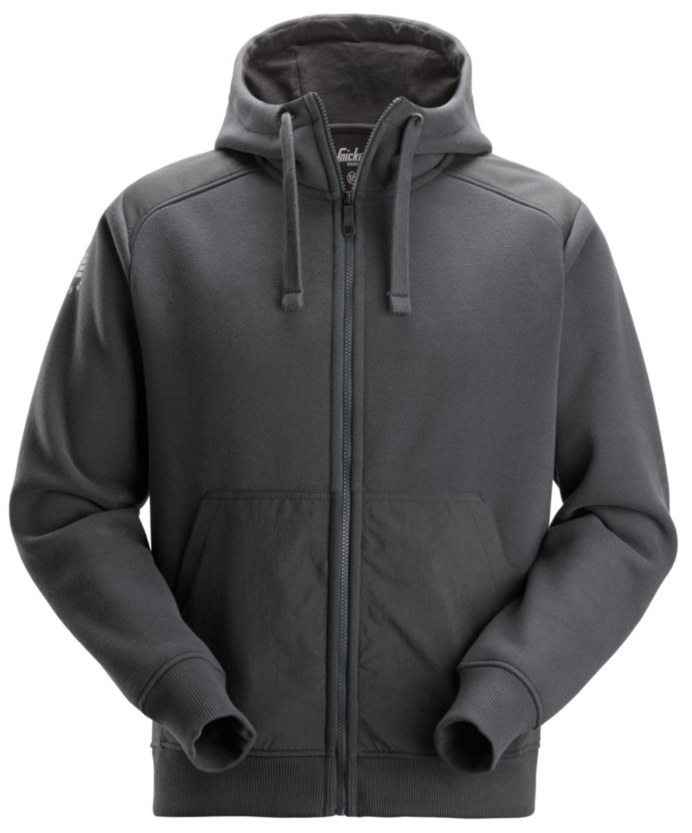 Huvtröja Snickers 2875 CorduraTech - HUVTRÖJA SNICKERS 2875 CORDURA TECH HELZIP GRÅ STL XS