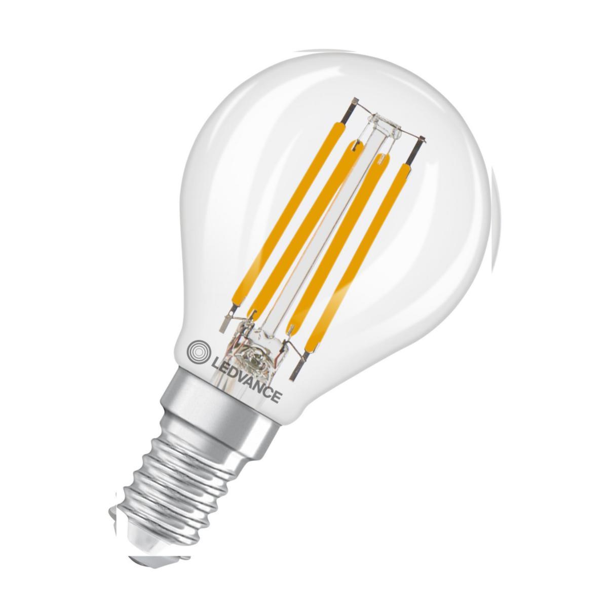 LED-lampa Performance, Klot, Filament, dimbar - LED P KLOT 40 DIM KLAR 827 E14 4099854439193